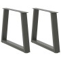 Patas para mesa de comedor en forma de V 2 uds antracita acero de , Patas para mesas - Ref: Foro24-4012558, Precio: 75,93 €, ...