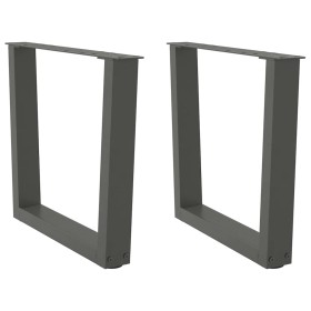 Patas para mesa de comedor en forma de V 2 uds antracita acero de , Patas para mesas - Ref: Foro24-4012634, Precio: 71,77 €, ...