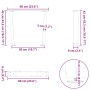 Patas para mesa de comedor en forma de V 2 uds antracita acero de , Patas para mesas - Ref: Foro24-4012634, Precio: 71,77 €, ...