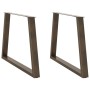 Patas para mesa de comedor en forma de V 2 uds acero natural de , Patas para mesas - Ref: Foro24-4012579, Precio: 106,41 €, D...