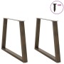 Patas para mesa de comedor en forma de V 2 uds acero natural de , Patas para mesas - Ref: Foro24-4012579, Precio: 106,41 €, D...