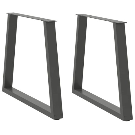 Patas para mesa de comedor en forma de V 2 uds antracita acero de , Patas para mesas - Ref: Foro24-4012570, Precio: 96,28 €, ...
