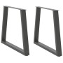 Patas para mesa de comedor en forma de V 2 uds antracita acero de , Patas para mesas - Ref: Foro24-4012570, Precio: 96,28 €, ...