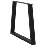 Patas para mesa de comedor en forma de V 2 uds acero negro de , Patas para mesas - Ref: Foro24-4012572, Precio: 82,39 €, Desc...