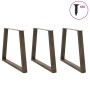Patas para mesa de comedor en forma de V 3 uds acero natural de , Patas para mesas - Ref: Foro24-4012587, Precio: 145,88 €, D...