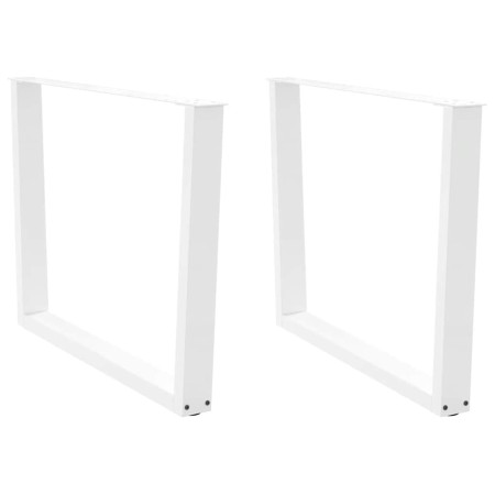 Patas mesa comedor forma V 2uds acero blanco 100x(72-73,3)cm de , Patas para mesas - Ref: Foro24-4012657, Precio: 119,26 €, D...