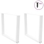 Patas mesa comedor forma V 2uds acero blanco 100x(72-73,3)cm de , Patas para mesas - Ref: Foro24-4012657, Precio: 119,26 €, D...