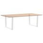 Patas mesa comedor forma V 2uds acero blanco 100x(72-73,3)cm de , Patas para mesas - Ref: Foro24-4012657, Precio: 119,26 €, D...