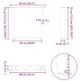 Patas para mesa de comedor en forma de V 2 uds acero natural de , Patas para mesas - Ref: Foro24-4012655, Precio: 105,62 €, D...