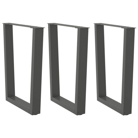 Patas para mesa de comedor en forma de V 3 uds antracita acero de , Patas para mesas - Ref: Foro24-4012662, Precio: 139,56 €,...
