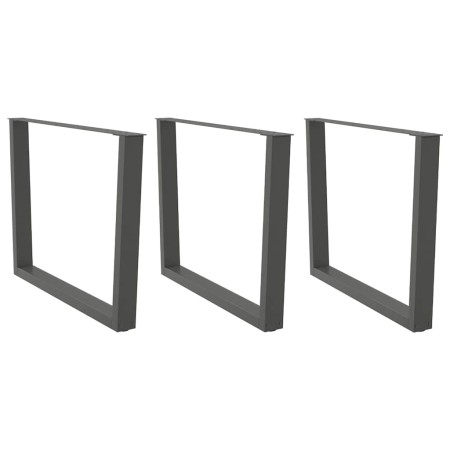Patas para mesa comedor forma V 3uds antracita 100x(72-73,3) cm de , Patas para mesas - Ref: Foro24-4012674, Precio: 163,08 €...