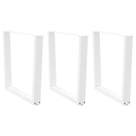 Patas para mesa de comedor en forma de V 3 uds acero blanco de , Patas para mesas - Ref: Foro24-4012669, Precio: 154,08 €, De...