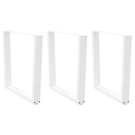 Patas para mesa de comedor en forma de V 3 uds acero blanco de , Patas para mesas - Ref: Foro24-4012669, Precio: 154,08 €, De...