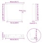 Patas para mesa de comedor en forma de V 3 uds acero blanco de , Patas para mesas - Ref: Foro24-4012669, Precio: 154,08 €, De...