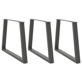 Patas para mesa comedor forma V 3uds antracita 100x(72-73,3) cm de , Patas para mesas - Ref: Foro24-4012598, Precio: 162,78 €...