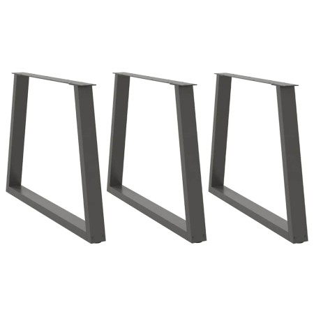 Patas para mesa comedor forma V 3uds antracita 100x(72-73,3) cm de , Patas para mesas - Ref: Foro24-4012598, Precio: 162,78 €...