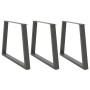 Patas para mesa comedor forma V 3uds antracita 100x(72-73,3) cm de , Patas para mesas - Ref: Foro24-4012598, Precio: 162,78 €...