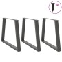 Patas para mesa comedor forma V 3uds antracita 100x(72-73,3) cm de , Patas para mesas - Ref: Foro24-4012598, Precio: 162,78 €...