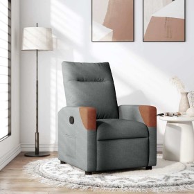 Sillón reclinable de tela gris oscuro de , Sillones - Ref: Foro24-4104810, Precio: 199,42 €, Descuento: %