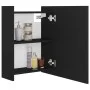 Black plywood bathroom mirror cabinet 62.5x20.5x64 cm by vidaXL, bathroom vanities - Ref: Foro24-803309, Price: 80,21 €, Disc...