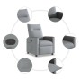 Sillón reclinable de tela gris claro de , Sillones - Ref: Foro24-4104825, Precio: 190,24 €, Descuento: %