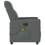 Sillón de masaje reclinable de tela gris oscuro de , Sillones - Ref: Foro24-4104833, Precio: 207,30 €, Descuento: %