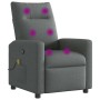 Sillón de masaje reclinable de tela gris oscuro de , Sillones - Ref: Foro24-4104833, Precio: 207,30 €, Descuento: %