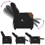 Sillón reclinable de masaje de tela negro de , Sillones - Ref: Foro24-4104819, Precio: 209,03 €, Descuento: %