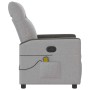 Sillón de masaje reclinable de tela gris nube de , Sillones - Ref: Foro24-4104831, Precio: 209,17 €, Descuento: %