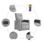 Sillón de masaje reclinable de tela gris nube de , Sillones - Ref: Foro24-4104831, Precio: 209,17 €, Descuento: %