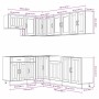 Mueble cocina Lucca roble sonoma 11 pzas madera contrachapada de , Armarios de cocina - Ref: Foro24-3314894, Precio: 717,13 €...