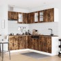 Mueble cocina Lucca roble ahumado 11 pzas madera contrachapada de , Armarios de cocina - Ref: Foro24-3314896, Precio: 726,75 ...