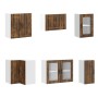 Mueble cocina Lucca roble ahumado 11 pzas madera contrachapada de , Armarios de cocina - Ref: Foro24-3314896, Precio: 726,75 ...