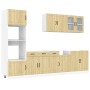 Mueble cocina Kalmar roble sonoma 7 pzas madera contrachapada de , Armarios de cocina - Ref: Foro24-3314744, Precio: 641,29 €...