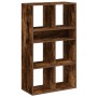 Estantería madera ingeniería color roble ahumado 66x31x112 cm de , Librerías y estanterías - Ref: Foro24-860305, Precio: 76,7...