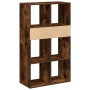 Estantería madera ingeniería color roble ahumado 66x31x112 cm de , Librerías y estanterías - Ref: Foro24-860305, Precio: 76,7...