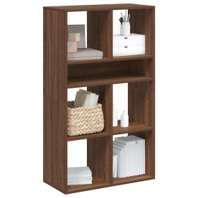 Estantería madera de ingeniería color marrón roble 66x31x112 cm de , Librerías y estanterías - Ref: Foro24-860307, Precio: 78...