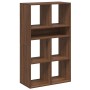 Estantería madera de ingeniería color marrón roble 66x31x112 cm de , Librerías y estanterías - Ref: Foro24-860307, Precio: 78...