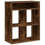 Estantería madera ingeniería color roble ahumado 66x31x80 cm de , Librerías y estanterías - Ref: Foro24-860296, Precio: 70,42...
