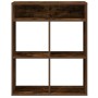 Estantería madera ingeniería color roble ahumado 66x31x80 cm de , Librerías y estanterías - Ref: Foro24-860296, Precio: 70,42...