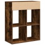 Estantería madera ingeniería color roble ahumado 66x31x80 cm de , Librerías y estanterías - Ref: Foro24-860296, Precio: 70,42...