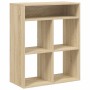 Estantería madera ingeniería color roble 66x31x80 cm de , Librerías y estanterías - Ref: Foro24-860294, Precio: 58,87 €, Desc...