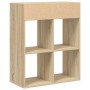 Estantería madera ingeniería color roble 66x31x80 cm de , Librerías y estanterías - Ref: Foro24-860294, Precio: 58,87 €, Desc...