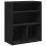 Estantería madera ingeniería negra 60x30x71,5 cm de , Librerías y estanterías - Ref: Foro24-860311, Precio: 52,76 €, Descuent...