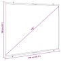 Pantalla de proyección colgante de pared 100 pulgadas 4:3 de , Pantallas para proyección - Ref: Foro24-4101026, Precio: 24,08...