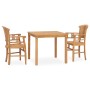 Juego de comedor de jardín 3 piezas madera maciza de teca de vidaXL, Conjuntos de jardín - Ref: Foro24-3060008, Precio: 432,4...
