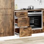 Mueble bajo de cocina Kalmar de madera ingeniería roble ahumado de , Armarios de cocina - Ref: Foro24-854245, Precio: 107,09 ...