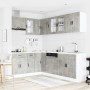 Mueble cocina Porto gris hormigón 11 pzas madera contrachapada de , Armarios de cocina - Ref: Foro24-3314905, Precio: 707,81 ...