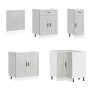 Mueble cocina Porto gris hormigón 11 pzas madera contrachapada de , Armarios de cocina - Ref: Foro24-3314905, Precio: 707,81 ...