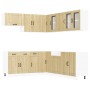 Mueble cocina Lucca roble sonoma 11 pzas madera contrachapada de , Armarios de cocina - Ref: Foro24-3314924, Precio: 726,57 €...
